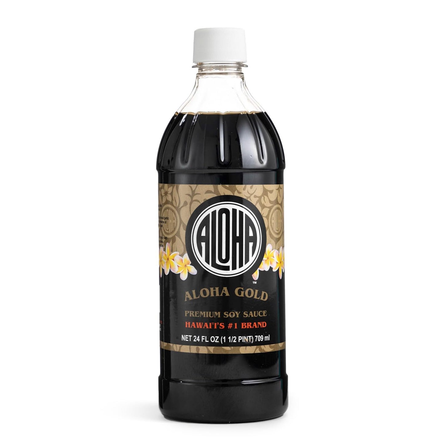 Aloha Shoyu - Gold Premium Soy Sauce - Bold Flavor - Made in Hawaii - 24 oz. Bottle