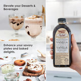 Double Strength Vanilla Flavoring - 2X Concentrated Vanilla from Pure Bourbon Madagascar Beans | Rich Baking Flavor, Use Less | 12 fl oz Value Size |