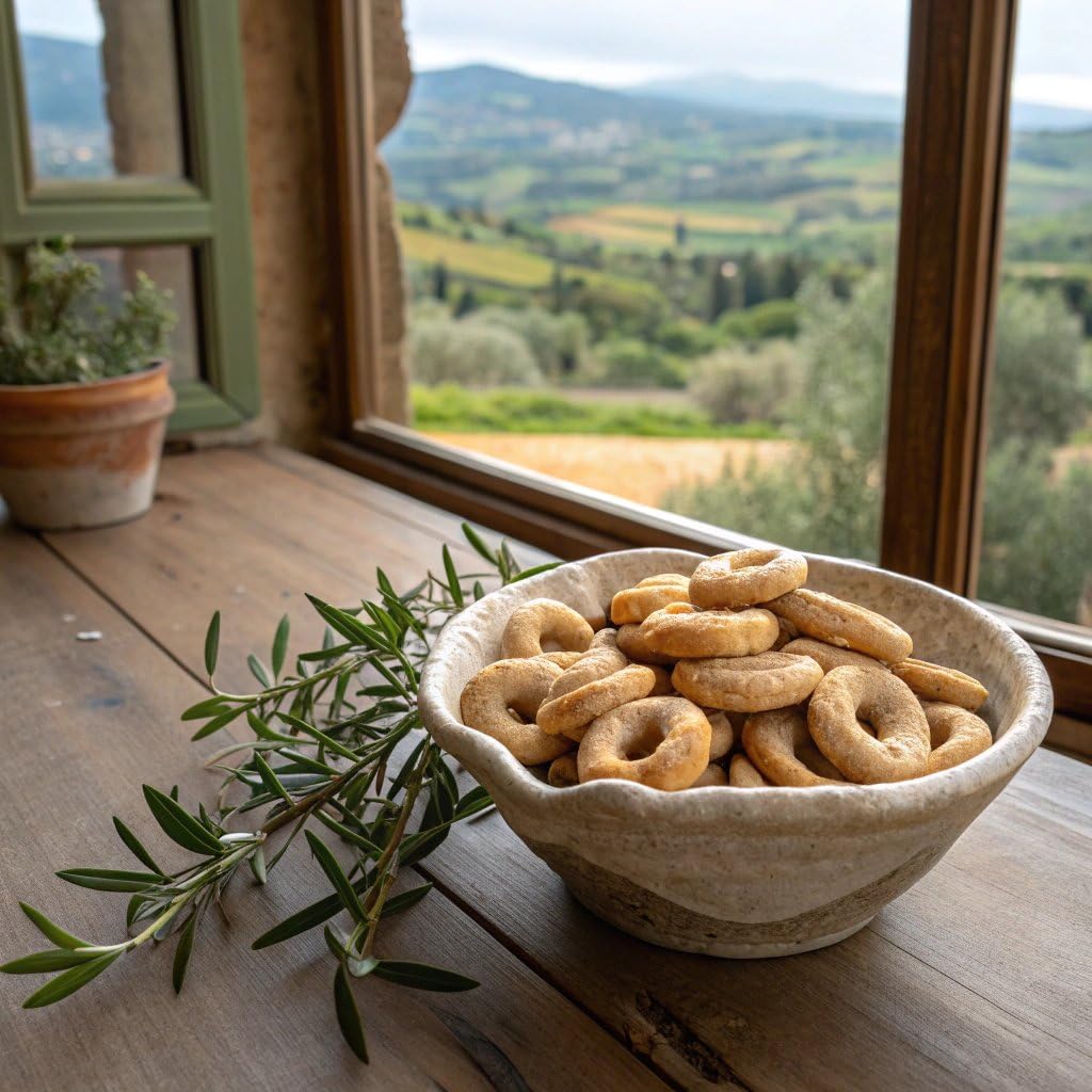 Sanniti Italian Taralli Pugliese Caserecci Tradizionale, 8.8 oz (Pack 5)