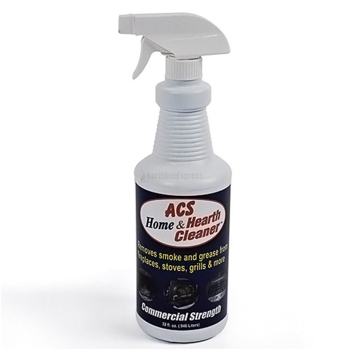 ACS Home & Hearth Cleaner - Biodegradable Citrus Spray for Glass, Grill, Stove - 22 Fl Oz