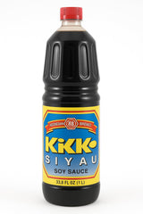 Kikk Siyau Soy Sauce, - 33.8 fl oz (1 Liter) Bottle - Authentic Fermented Soy Sauce for Cooking, Marinades, Stir-Fries, Dipping & More - Premium Bold