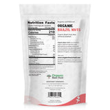 Organic Basic Food Organic Brazil Nuts, Raw, Whole | Non-GMO | Vegan | Gluten-Free - 8.5 oz