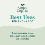 Simply Organic Red Enchilada Simmer Sauce, Certified Organic | 8 oz | Pack of 2