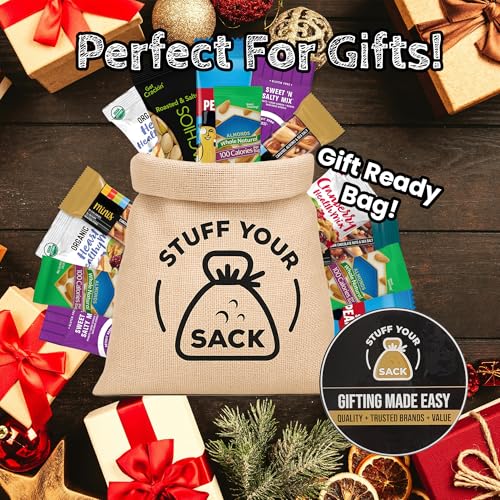 Healthy Nut Snack Packs - 25 Count Assortment of Almond, Cashew, Pistachio, and Mixed Nut Portions - Protein?Rich, Gluten?Free Snack Box by Stuff Your