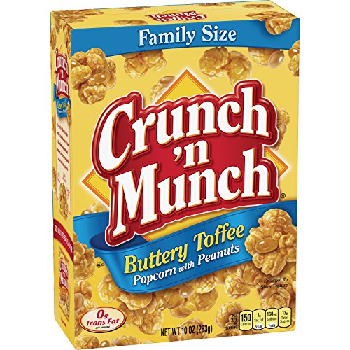 Crunch 'n Munch Family Size Buttery Toffee Popcorn with Peanuts