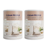THE CLEAN PEOPLE Sink & Bath Scrub - Gently Scrub Away Tough Stains, Grease & Grime, Buffs Scratches & Eliminates Odors - 2 Pack, Citrus Scent