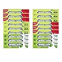 Wrigly Doubleminnt bundle of 3 flavors strawberry mint, peppermint and spearmint - 18 pack X 5 pcs (Total 90 pcs), 8.8oz - suitable as gift for events