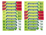 Wrigly Doubleminnt bundle of 3 flavors strawberry mint, peppermint and spearmint - 18 pack X 5 pcs (Total 90 pcs), 8.8oz - suitable as gift for events