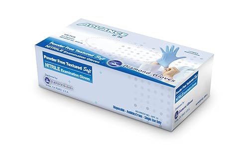 Nitrile Examination Powder Free Gloves (Medical), Blue, 1000pcs/Case - 10 Boxes, (Latex Free) (CE, FDA) (Maximum Protection) - Free Shipping, Big