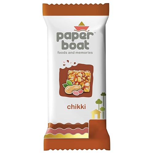 Paper Boat Chikki Jar, Peanut Bar, No Added Preservatives and Colours (50 Pieces, 16g Each)