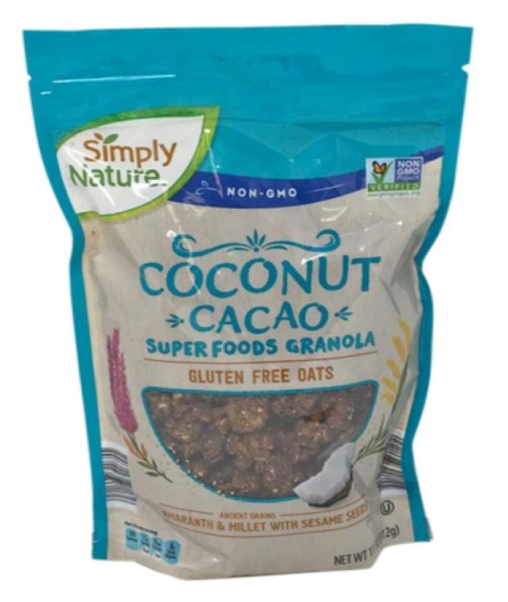 Simply Nature coconut CACAO superfoods granola-set of 2