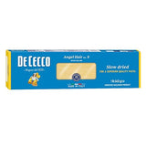 De Cecco Angel Hair No. 9 Pasta, 16 Oz, Authentic, Slow Dried, Made with Durum Wheat, Versatile Pasta for Sauces & Recipes, Made in Italy