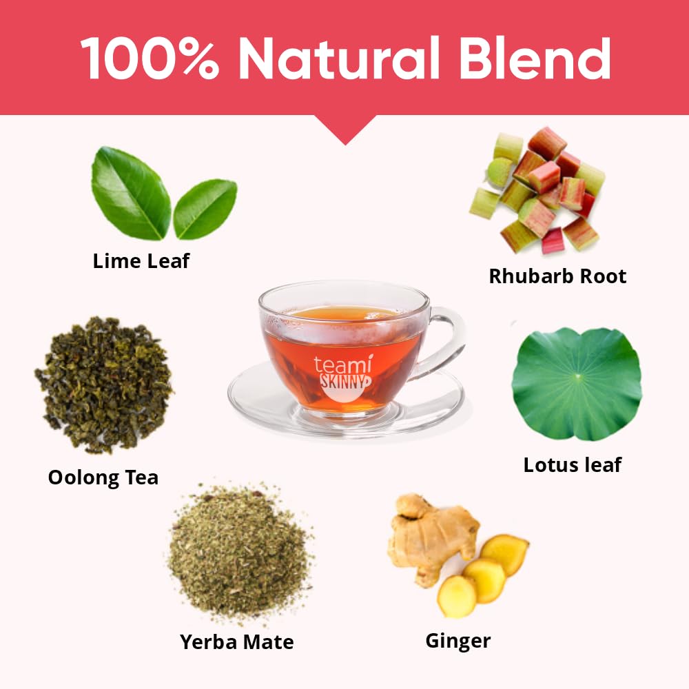 Teami Herbal Tea - Green and Oolong Tea Blend with Yerba Mate and Ginger - Plant-Based Loose Leaf Tea with Light, Clean Taste - Non-GMO, 30 Servings