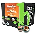 beaniac Sweet n' Saucy Caramel, Flavored Light Roast, Single Serve Compostable K Cup Coffee Pods, Arabica Coffee with Natural Flavors, Keurig Brewer