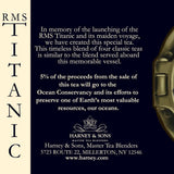 Harney & Sons RMS TITANIC Tea 20 Count Sachet Tin