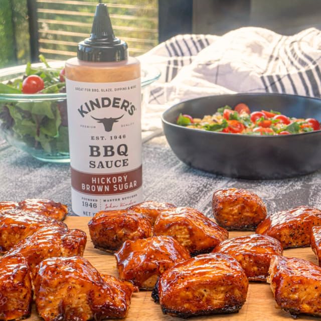 Hickory Brown Sugar Bbq Sauce | Pack Of 1 | 27 Ounce | Kinders Sauce | Larger Size | Great For Barbecue, Glaze, Dipping And Marinade | Gluten Free |