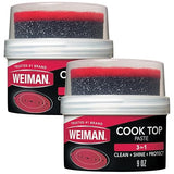 Weiman Cooktop Cleaner Paste, Easily Remove Burned-On Food, Grease and Watermarks, Leaving Your Glass Cook Top Sparkling