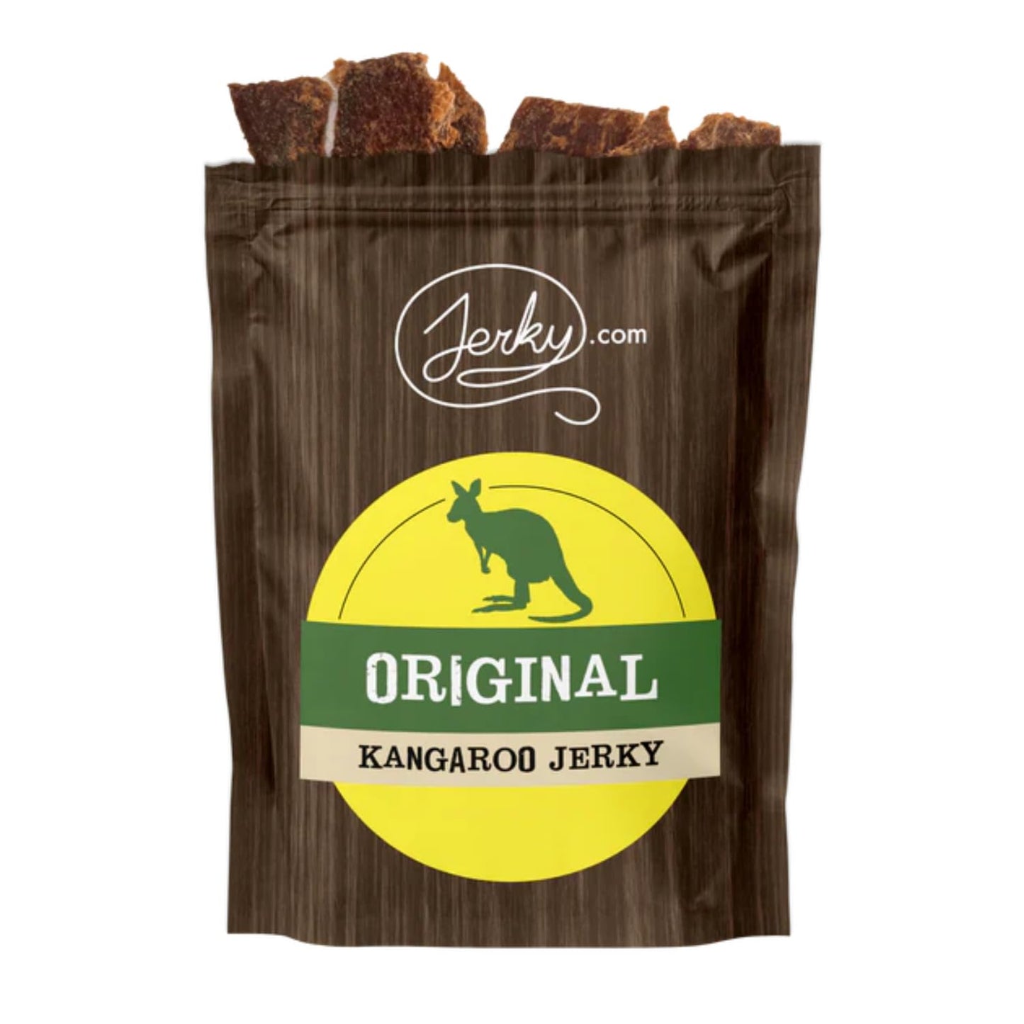 Jerky.com Original Kangaroo Exotic Jerky - Premium High-Protein Exotic Snack, Tender & Flavorful, 100% Natural Ingredients, Perfect for On-the-Go 1.75