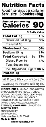 Krunchy Melts Original Meringue Cookies | Chocolate Chip Flavor | Only 90 Calories Per Serving | Low Fat, Gluten Free, Dairy Free (4 Oz)