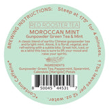 Red Rooster Tea Moroccan Mint - Gunpowder Green Tea with Peppermint, Spearmint & Marigold - 4oz Loose Leaf Canister - Makes ~36 Cups