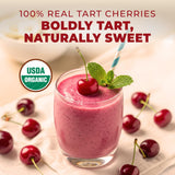 Organic Tart Cherry Powder, 0.55 Lb - 100% Natural Juice Extract, Sweet Tangy Flavor Great for Drinks, Smoothies & Baking - Rich in Antioxidants
