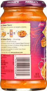 Pataks, Sauce Curry Mild, 14.5 Ounce ( pack of 4)