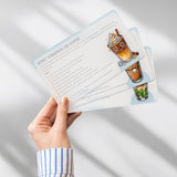 Cool Brew Creations: Iced Coffee Recipe Cards - Barista-Quality, Easy Iced Coffee Recipes - Customizable, Includes Dairy & Non-Dairy Options - Perfect
