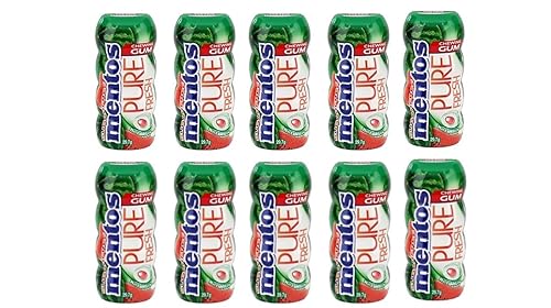 Sugar Free Chewing Gum - Variety Pocket Bottle Pack Watermelon Flavor and Berry Lime Pocket Bottle with Green Tea Extract, 1.05 Ounce per Bottle