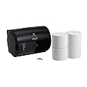 Compact Side-by-Side Dispenser and Angel Soft Professional Series Compact Premium Embossed Coreless Toilet Paper Trial Kit, 1 Kit