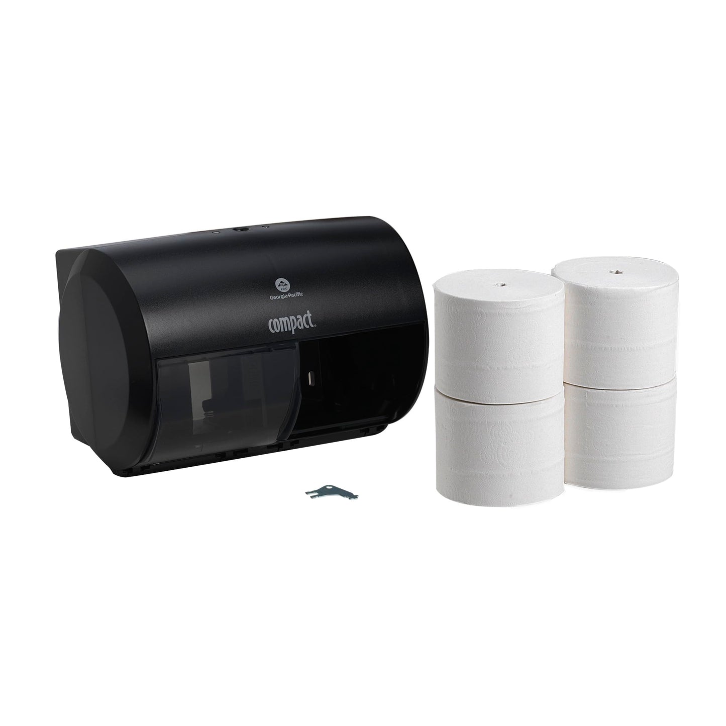 Compact Side-by-Side Dispenser and Angel Soft Professional Series Compact Premium Embossed Coreless Toilet Paper Trial Kit, 1 Kit