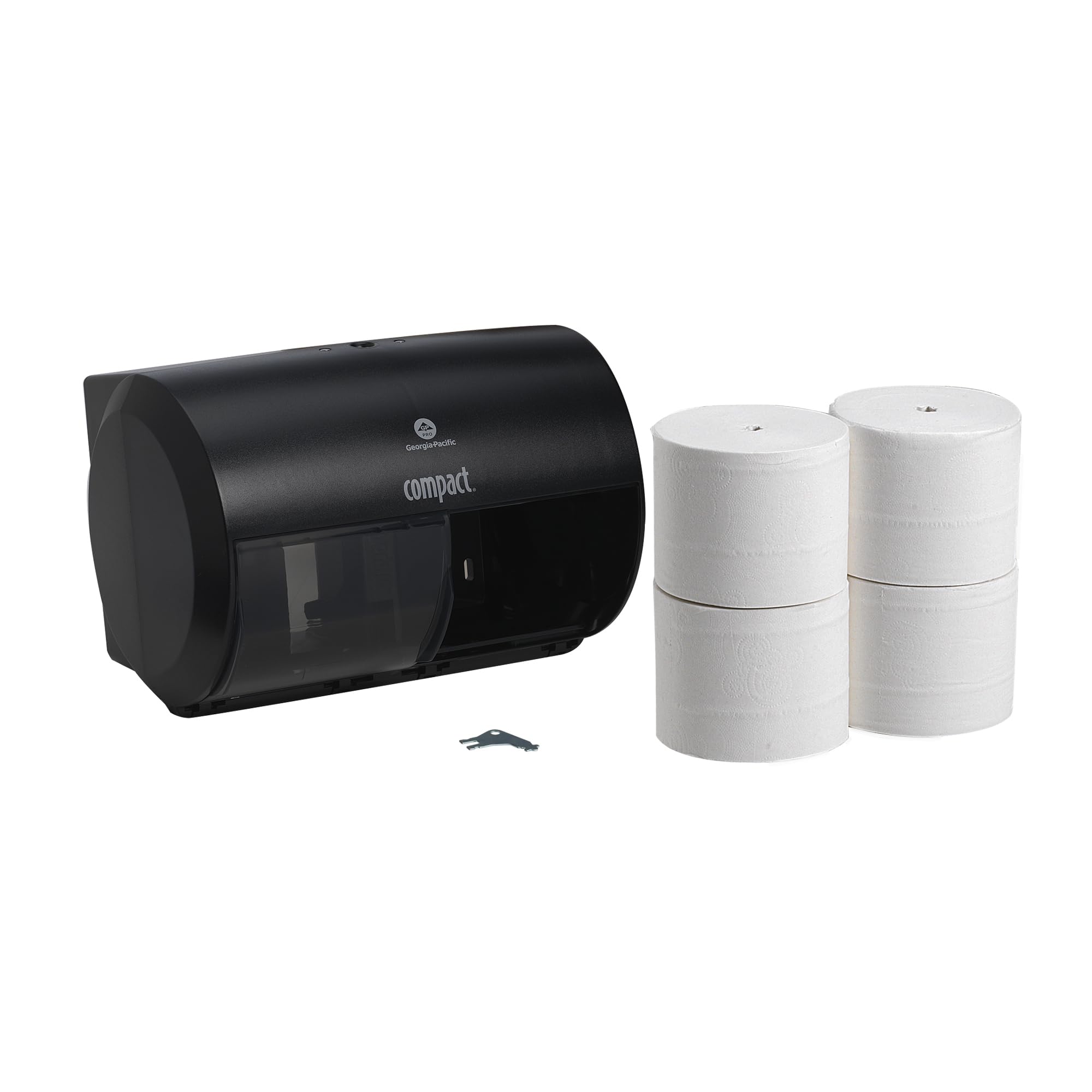 Compact Side-by-Side Dispenser and Angel Soft Professional Series Compact Premium Embossed Coreless Toilet Paper Trial Kit, 1 Kit
