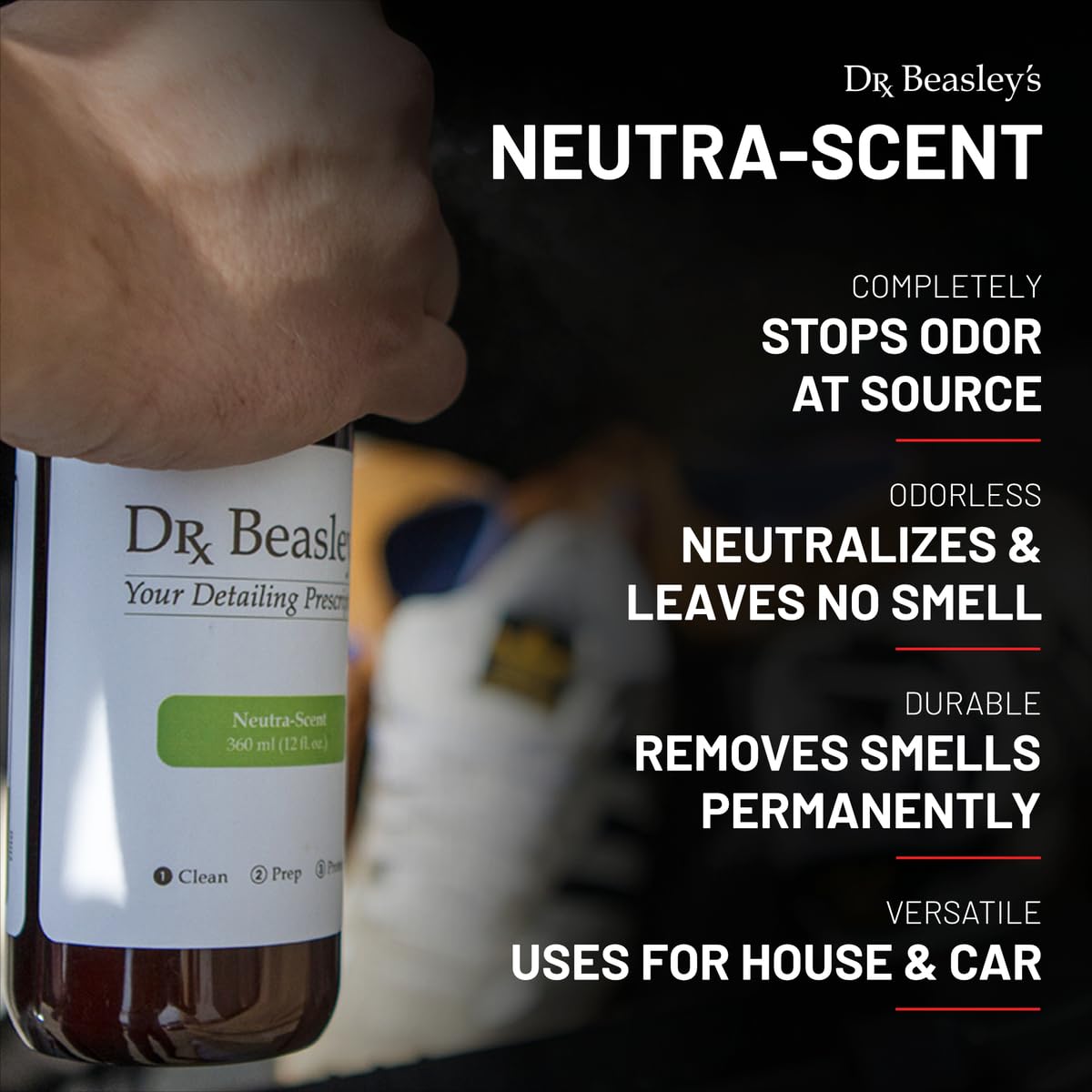 Dr. Beasley's - I21T12 Neutra-Scent - 12 oz., Permanently Removes Odors, Fragrance-Free