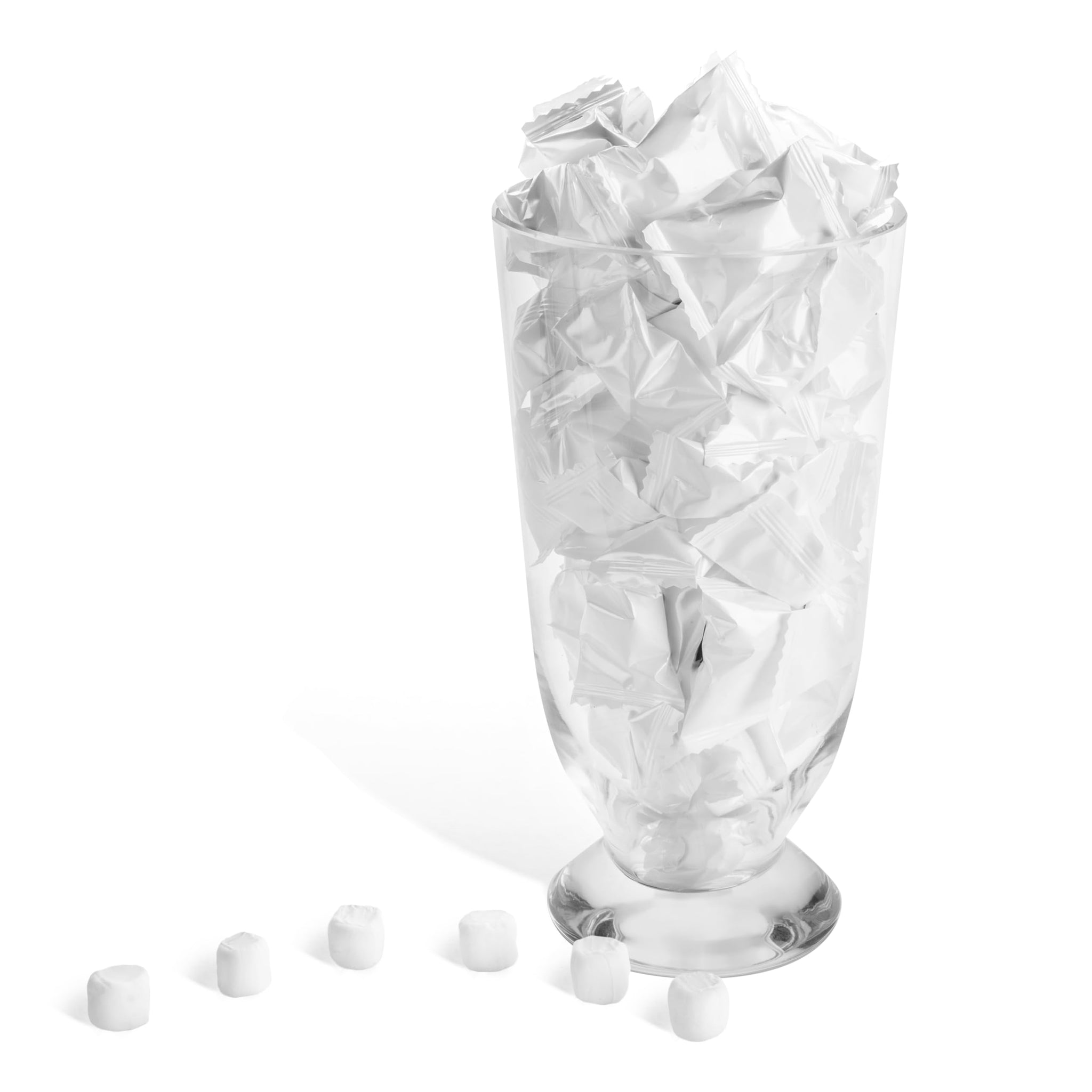 Candy Envy - White Wrapped Buttermints - 13 oz. Bag - 100 Individually Wrapped White Candy Mints