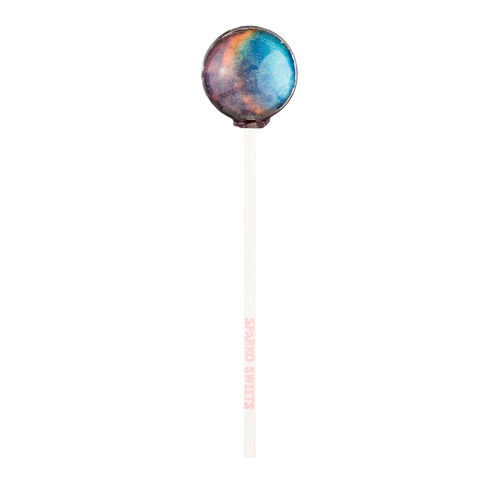 Galaxy Lollipops Nebula Designs, Cherry Flavor, 10 Pieces, Gift Pack, Handcrafted in USA by Sparko Sweets, 2 Pounds