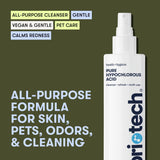BRIOTECH Pure Hypochlorous Acid Spray and Cleanser, Original Premium HOCl Topical Solution, Multi-Purpose Cleaner, Family Approved & Pet Friendly, 8.5