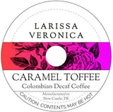 Caramel Toffee Colombian Decaf Coffee (Single Serve K-Cup Pods) (Gourmet, Naturally Flavored, Whole Coffee Beans) (12 pods, ZIN: 576812) - 2 Pack