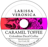 Caramel Toffee Colombian Decaf Coffee (Single Serve K-Cup Pods) (Gourmet, Naturally Flavored, Whole Coffee Beans) (12 pods, ZIN: 576812) - 2 Pack
