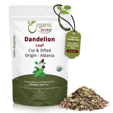 Organic Way Dandelion Leaf (Taraxacum Officinale) Cut & Sifted - Herbal Tea | European Wild-Harvest | Kosher & USDA Certified | Vegan, Non-GMO