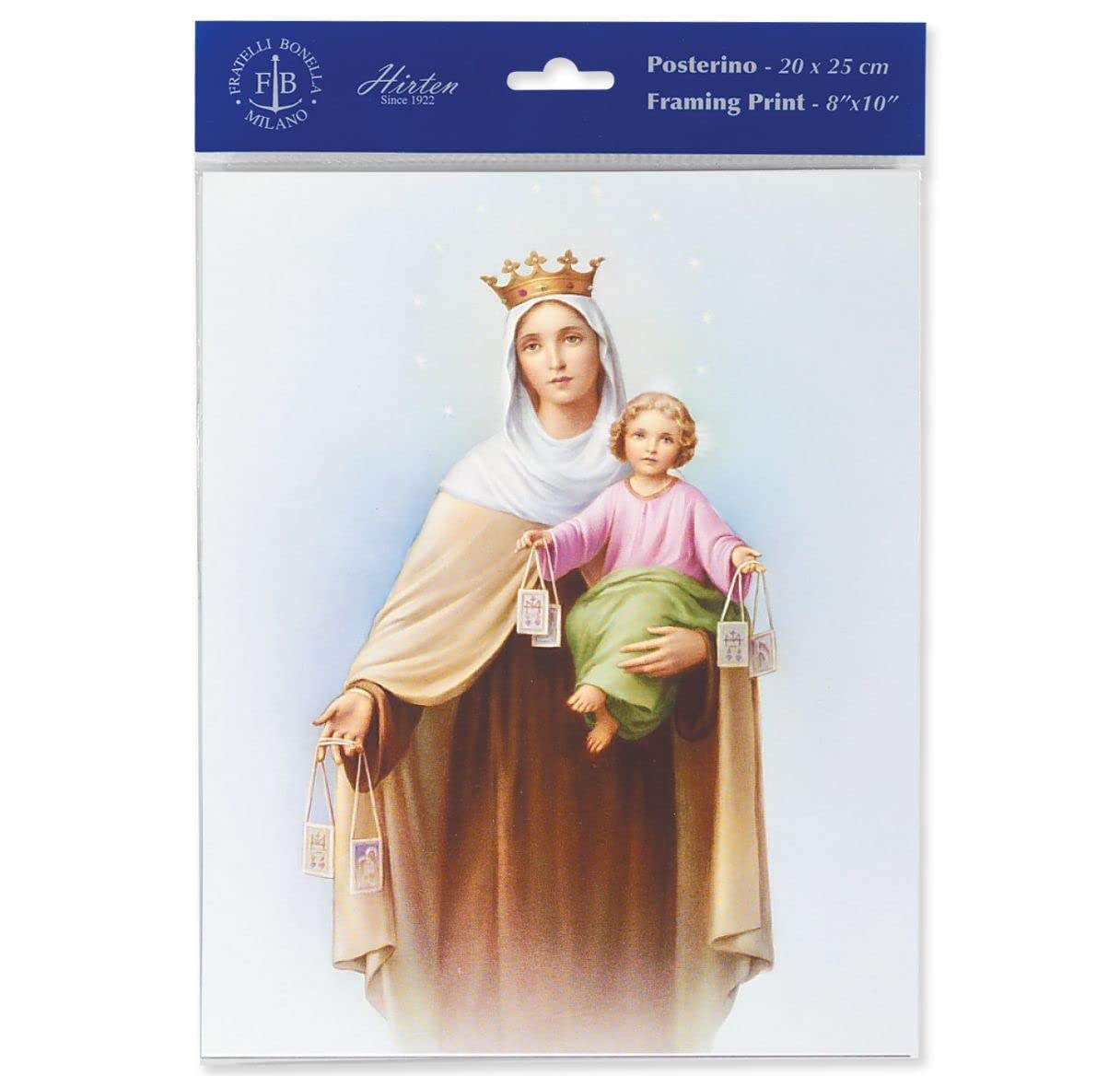 Our Lady of Mount Carmel 8"x10" Italian Prints, 3-Count Value Pack
