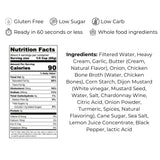 Le Sauce & Co. Savory Garlic & Butter Sauce for Moms & Cooks - Gourmet Meal Solution with Garlic, Heavy Cream & Chicken bone broth - Real Food