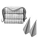 6 PCS Kitchen Cloth Dish Towels Thick Absorbent Cleaning Towels for Kitchen Non Oil Staining Durable Non Shedding Dish Cloths Ideal for Table Wiping