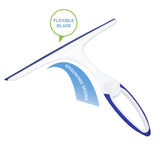 CleanAide All-Purpose Squeegee for Windows, Glass, Mirrors, and Shower Doors, Streak-Free 9.75" TPR Blade with Non-Slip 8.5" Handle for Bathroom