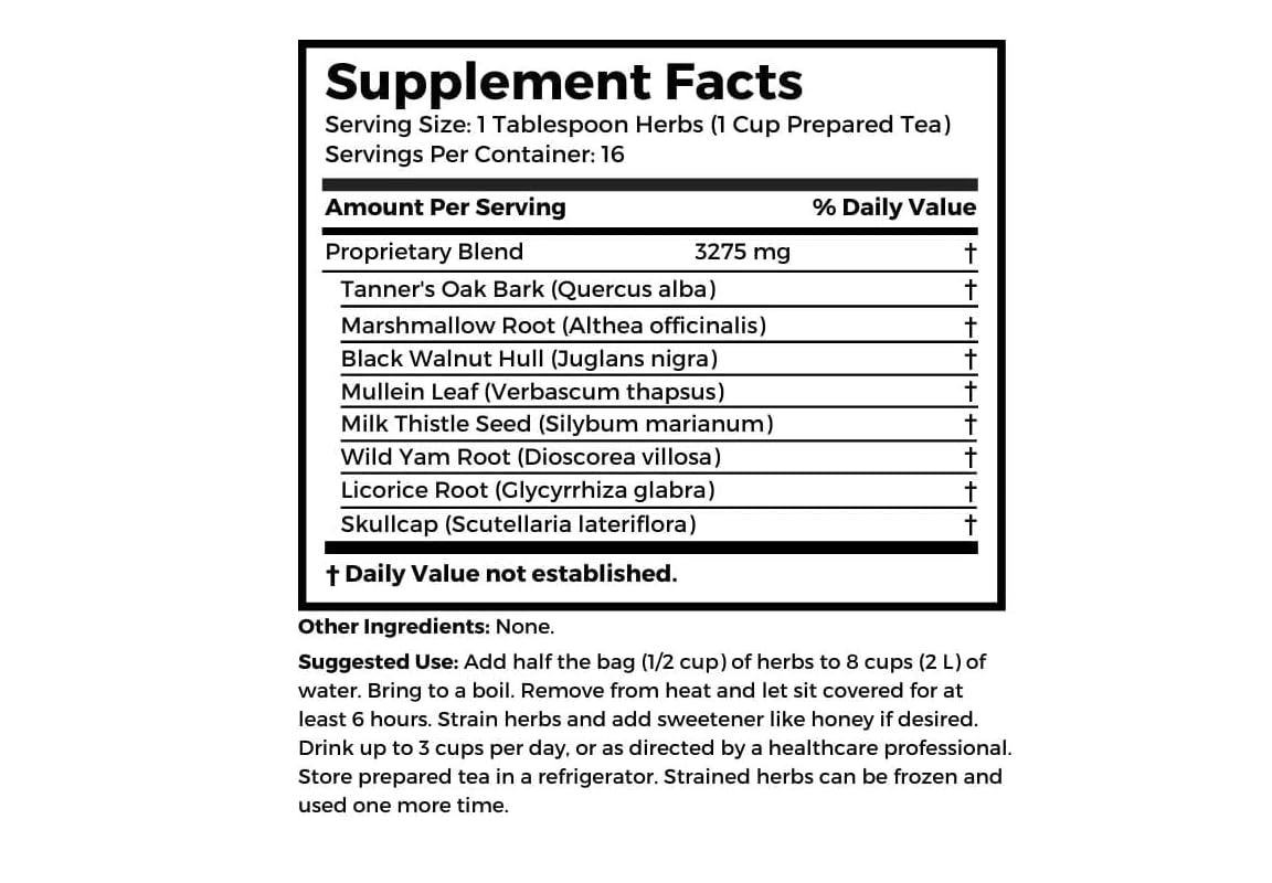 Dr. Clark Store Liver Support Tea - 1 Cup, Supports Liver Detox & Health