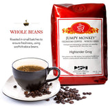 Jumpy Monkey® Coffee Highlander Grog Butterscotch Blend - Medium Roast, Flavored Coffee, 100% Arabica, Whole Bean, For Cold Brew, French Press, 16