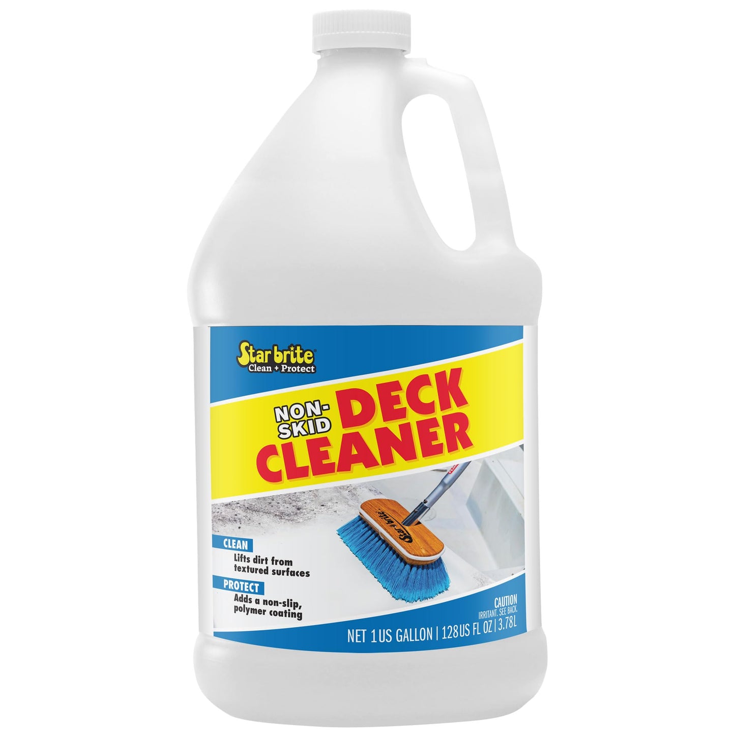 STAR BRITE Non-Skid Deck Cleaner & Protectant - Ultimate Boat Deck Wash - Protects Against Future Stains & UV - Ideal for Fiberglass, Vinyl, Plastic