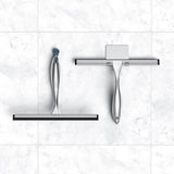 Shower Squeegee and Window Squeegee, Stainless Steel, 100% Streak-Free, Cleaner for Bathroom Showers Glass Doors, Home Mirrors, Car Windows Wiper