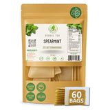 Yerbabuena Té (Spearmint Tea) - 60 Premium Tea Bags - 100% Natural Herbal Infusion (Mentha spicata) - Refreshing Minty Flavor & Digestive Support
