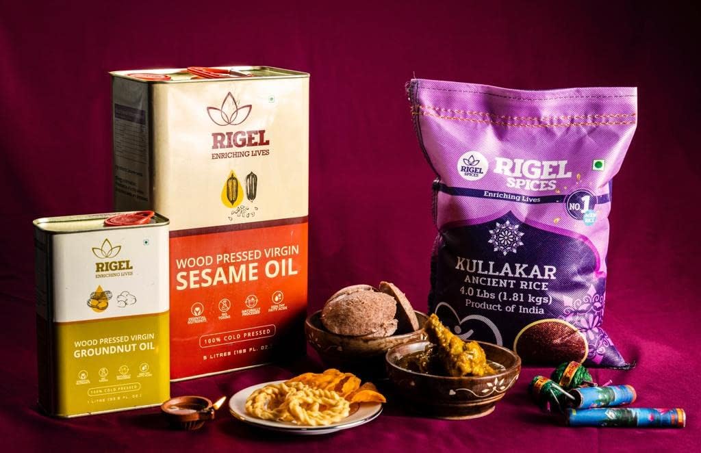 Rigel Spices | Kullakar Red Rice | 12+months aged | GLUTEN FREE | Ancient Red Rice from India