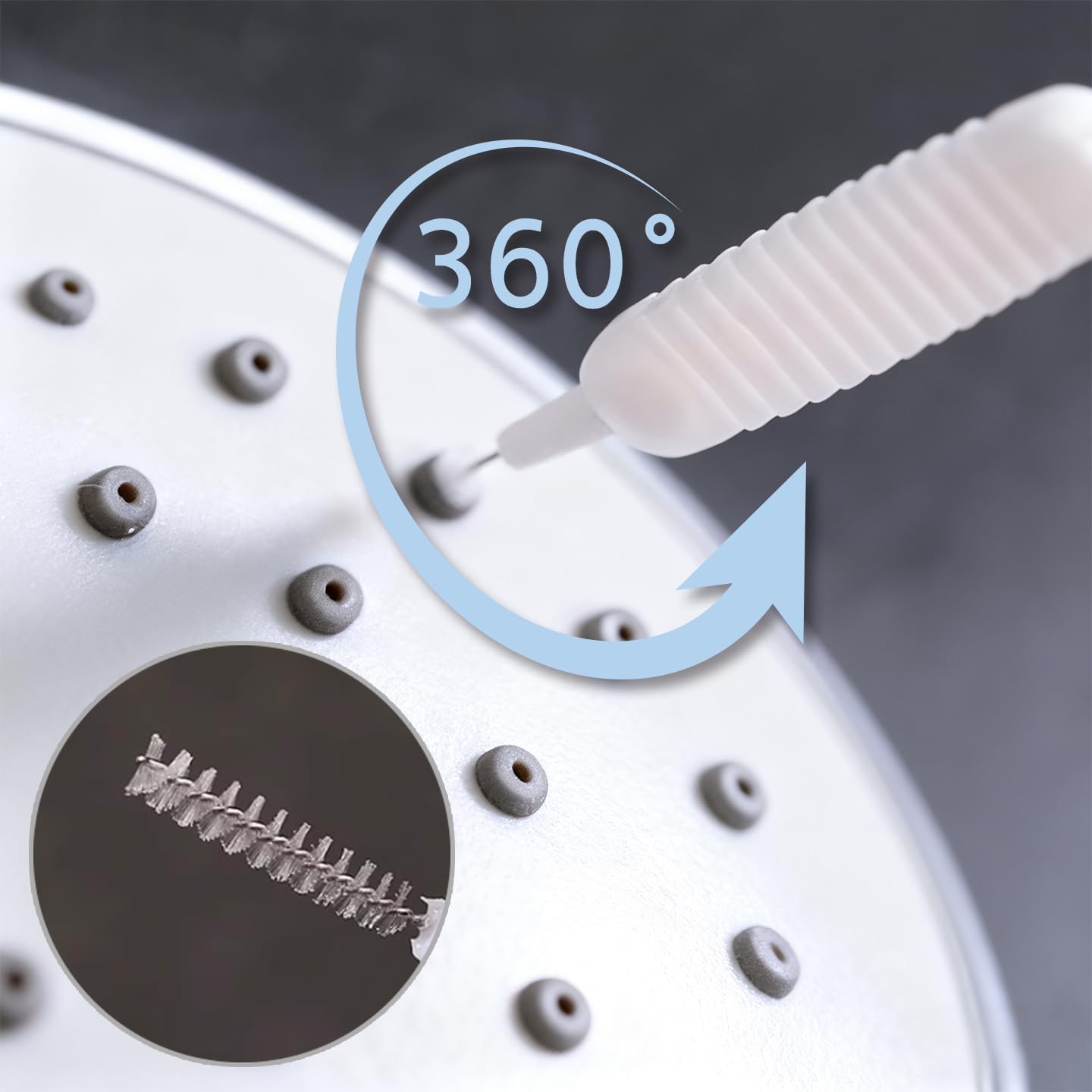 Shower Head Cleaner Tool Shower Head Cleaning Brush for Small Hole Anti-Clogging Nozzle for Household Bathroom 10Pack