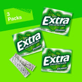EXTRA Spearmint Sugar Free Chewing Gum, 3 Pack Bulk Gum (45 Sticks Total), Long-Lasting Fresh Breath, Individually Wrapped